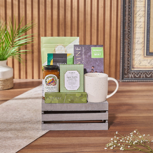 Elevate your teatime experience with the Snacks for Teatime Gift Crate, New York City delivery
