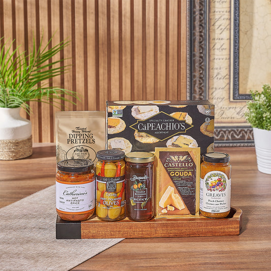 The Gourmet Appetizer Gift Set makes any celebration a wonderful event, New York City delivery
