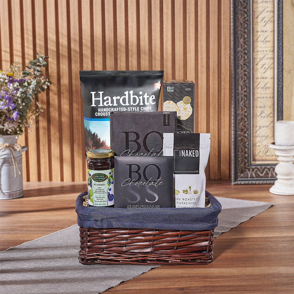 Happy Hanukkah Kosher Snack Basket from New York City Baskets - New York City Delivery