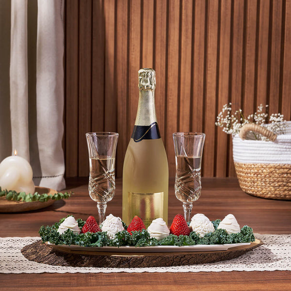 Chocolate Strawberry & Champagne Gift Board New York City Baskets