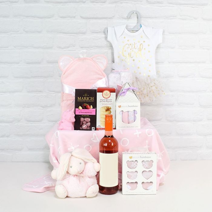 Deluxe Mommy & Baby Girl Gift Basket from New York City Baskets - New York City Delivery