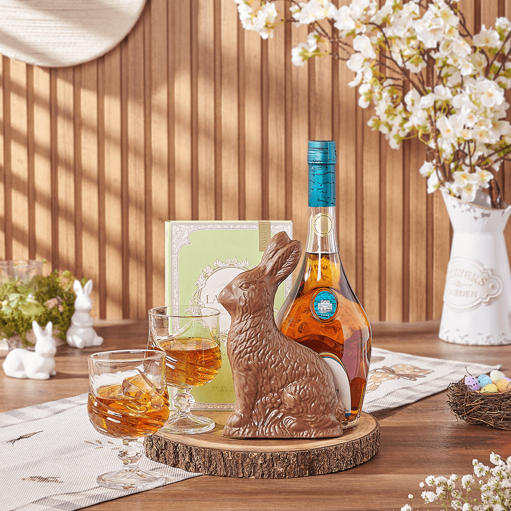 Easter Spirits & Chocolate Gift, easter gift, easter, liquor gift, liquor, chocolate gift, chocolate, New York City delivery