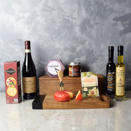 Italian Affair Cheese & Wine Gift Basket from New York City Baskets - New York City Delivery