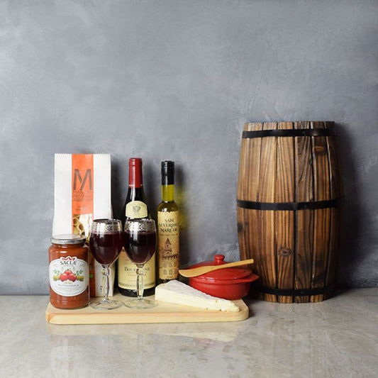 Italian Holiday Wine Gift Set from New York City Baskets - New York City Delivery