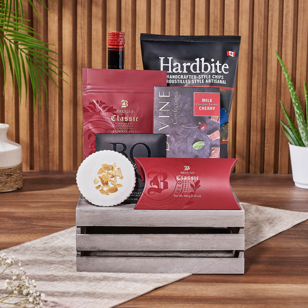 Vodka Liquor Gift Crate – how the gift is presented
