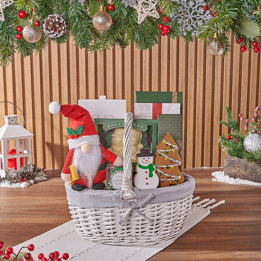 Sweet Christmas Treats Basket, Christmas gift, Christmas, chocolate gift, chocolate, cookie gift, cookie, New York City delivery