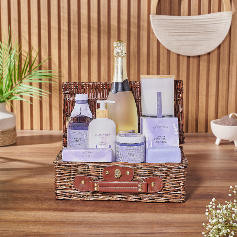 Spa Night & Champagne Sips Gift Set from New York City Delivery