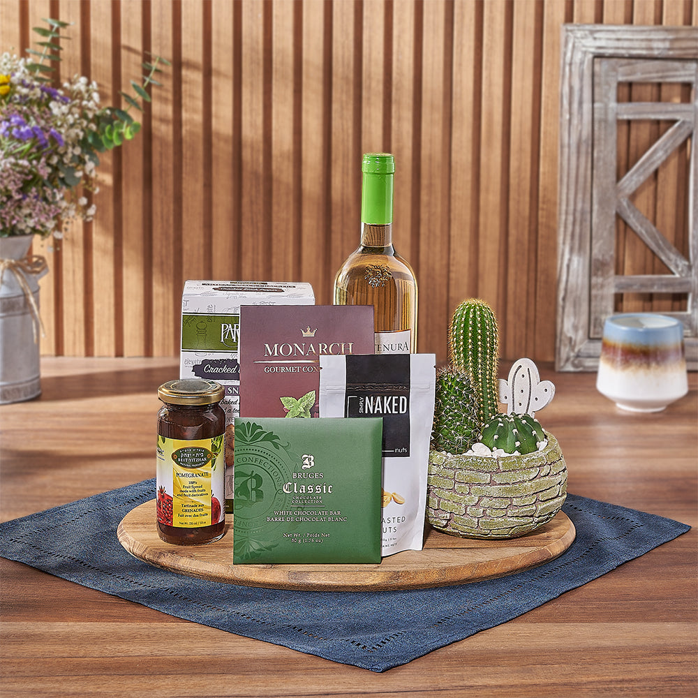Kosher Wine &amp; Cacti Gift