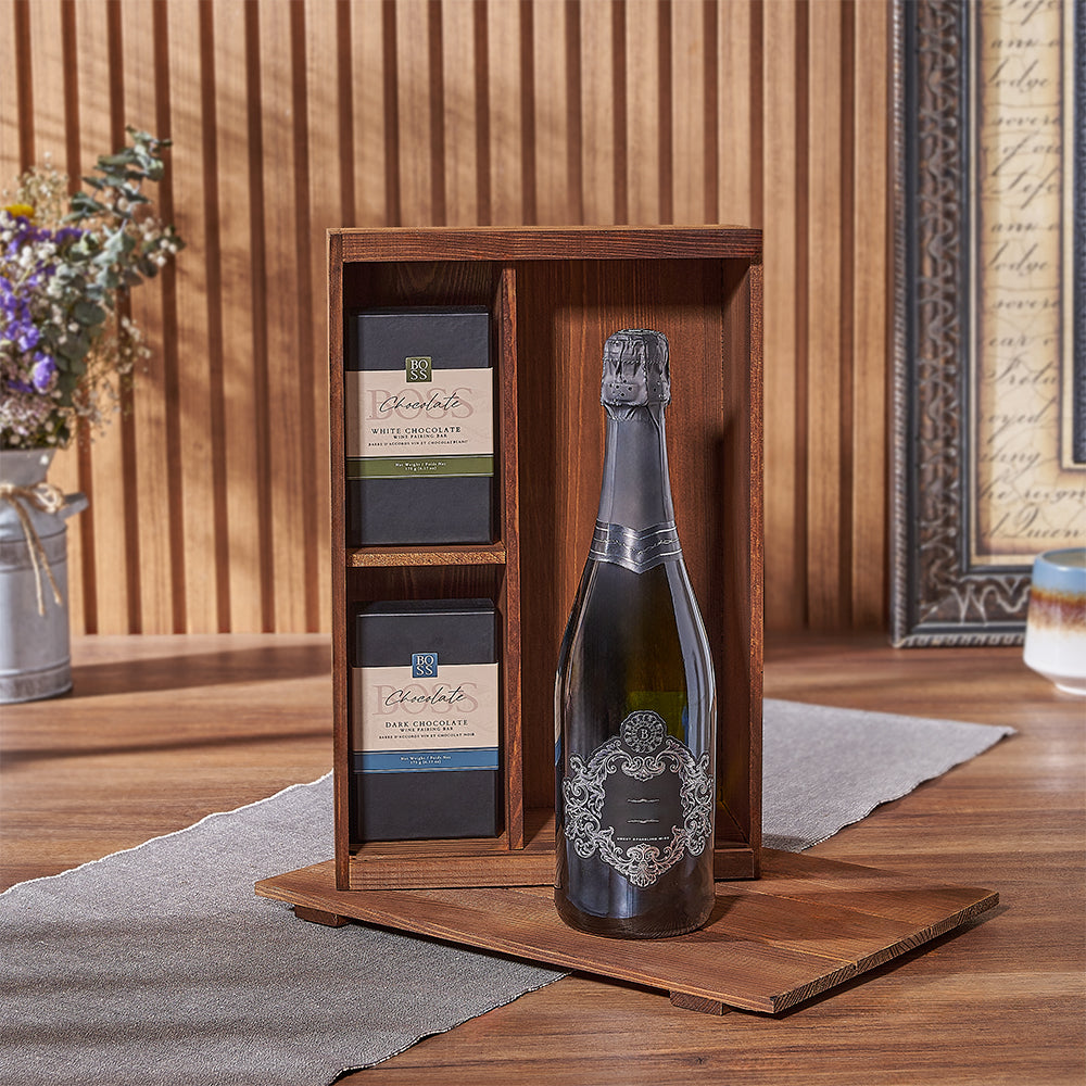 Kosher Champagne &amp; Chocolate Pairing Gift Box
