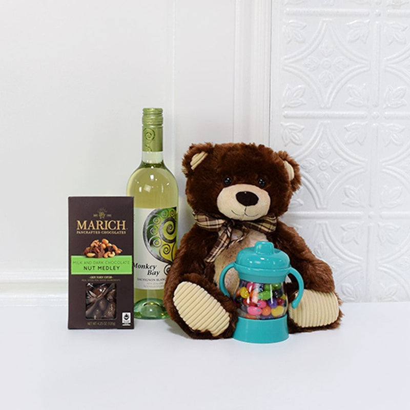 Cheers to Baby Wine Gift Set from New York City Baskets - New York City Delivery