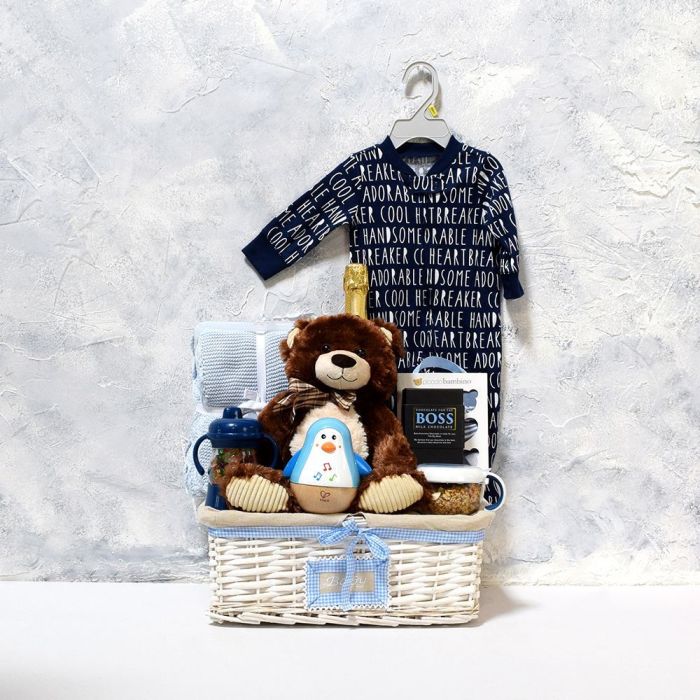 Welcome Little Champ Champagne Gift Basket from New York City Baskets -New York City Delivery