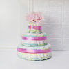 Baby Girl Diaper Cake Gift Set from New York City Baskets - New York City Baskets