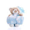 Blue Hugging Blanket Bear from New York City Baskets - New York City Delivery