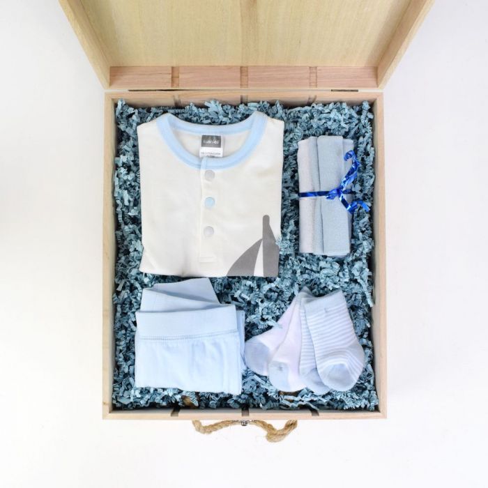 Boy's Arrival Crate from New York City Baskets - Baby Gift Basket - New York City Delivery