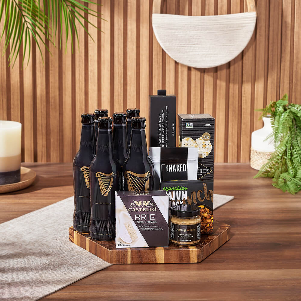 Beer &amp; Cheese Entertaining Board, beer gift, beer, cheese gift, cheese, New York City delivery
