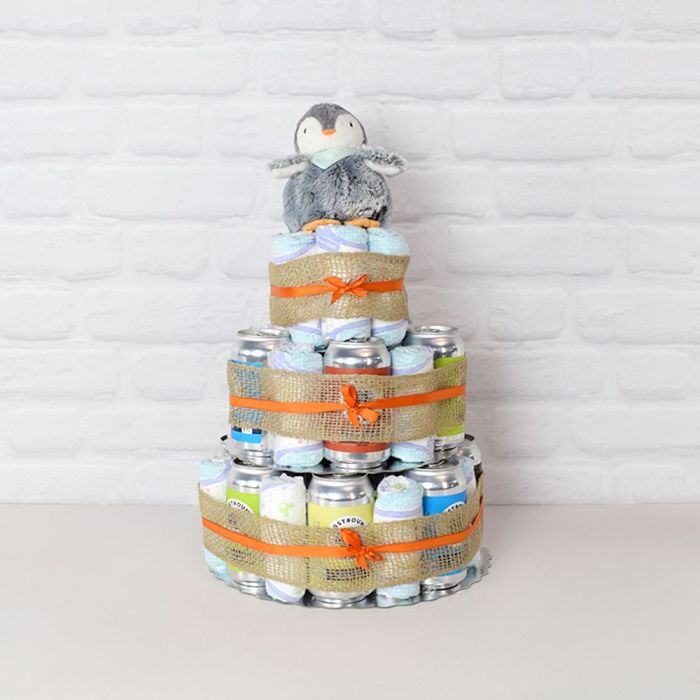 Craft Beer &amp; Baby Diapers Gift Set from New York City Baskets - New York City Delivery