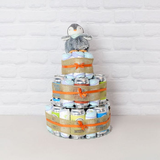 Craft Beer & Baby Diapers Gift Set from New York City Baskets - New York City Delivery