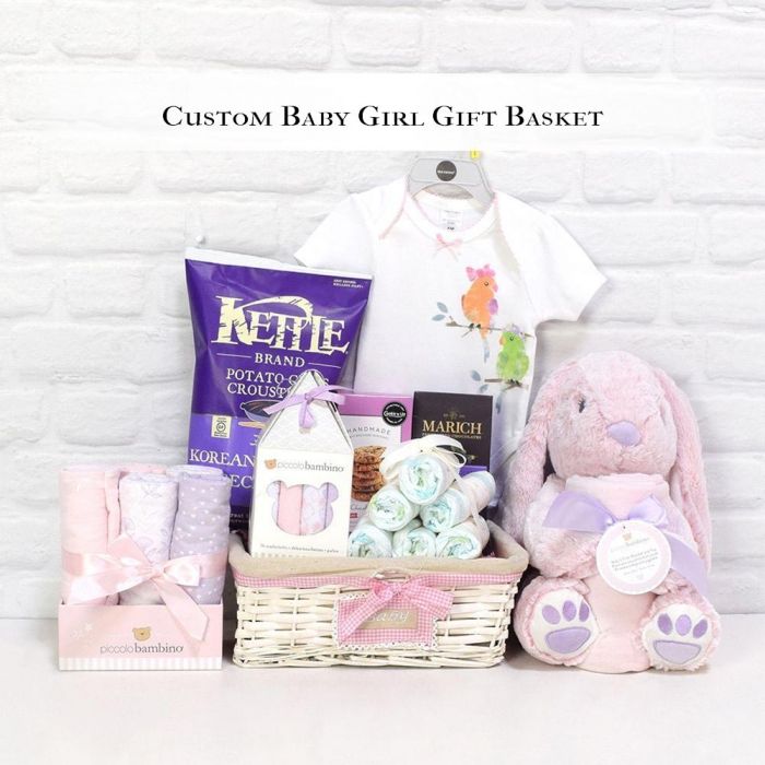 Custom Baby Girl Gift Basket from New York City Baskets - New York City Delivery