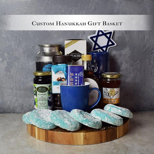 Custom Hanukkah Gift Basket from  New York City Baskets - New York City Delivery