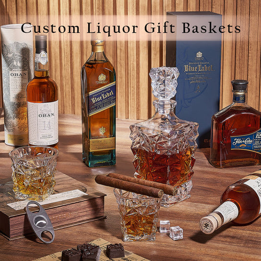 Custom Liquor Gift Baskets from  New York City Baskets - New York City Delivery