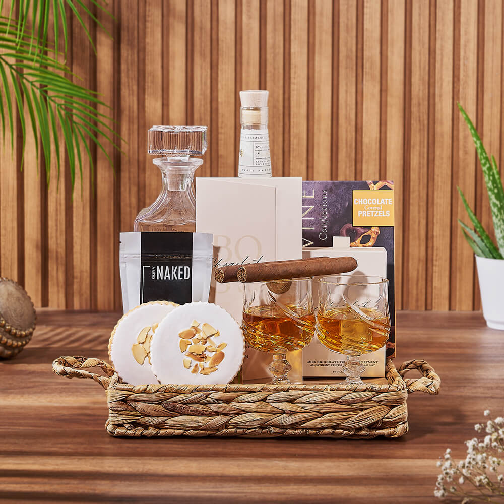 Whiskey and Liquor Gift Set – how the gift is presented