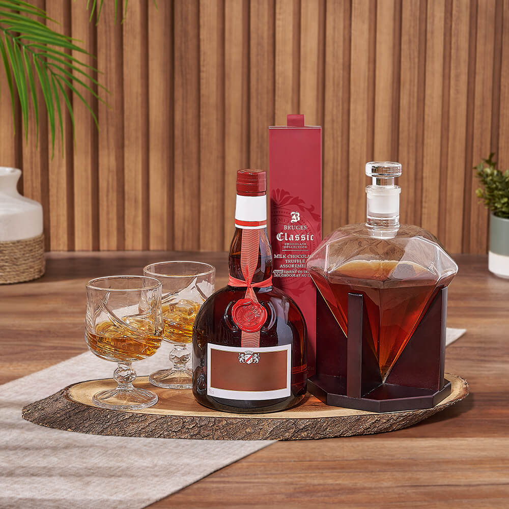 Diamond in the Rough Spirits Gift Set, liquor gift, liquor, decanter gift, decanter, New York City delivery