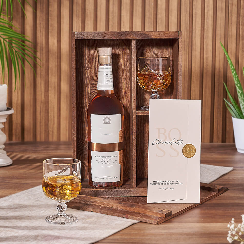 Cask & Glass Gift Collection, liquor gift, liquor, chocolate gift, chocolate, New York City delivery