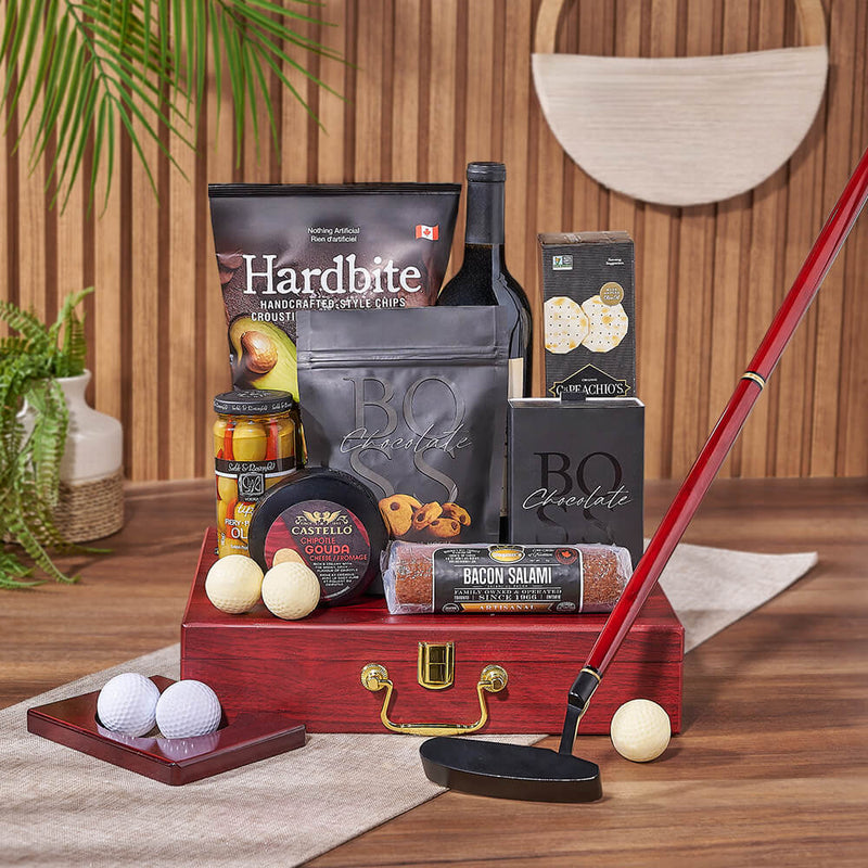 Fairways & Flavours Wine Gift Set, wine gift, wine, charcuterie gift, charcuterie, New York City delivery
