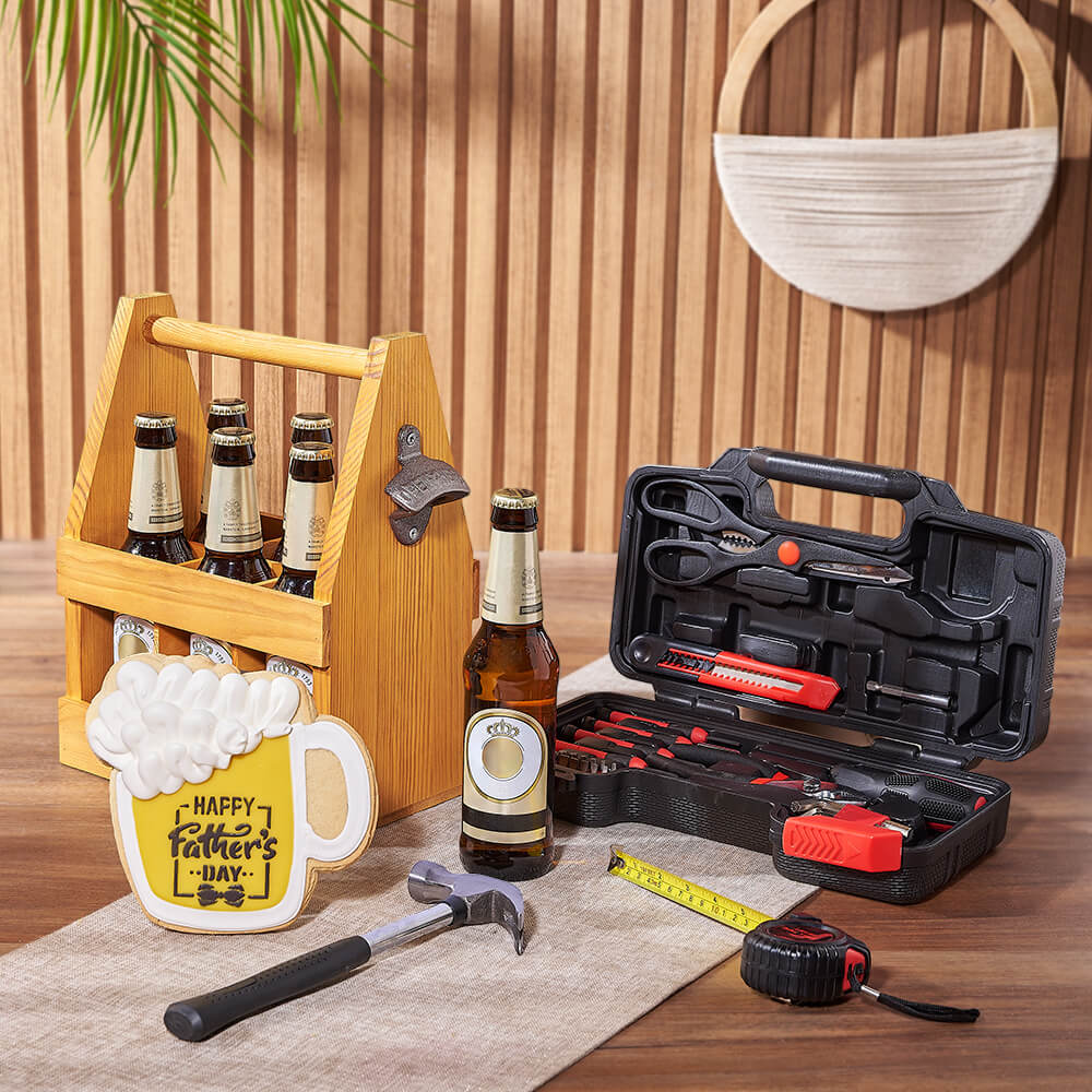 Father’s Day Beer & Tool Box Gift Set, beer gift, beer, fathers day gift, fathers day, tool gift, tools, New York City delivery