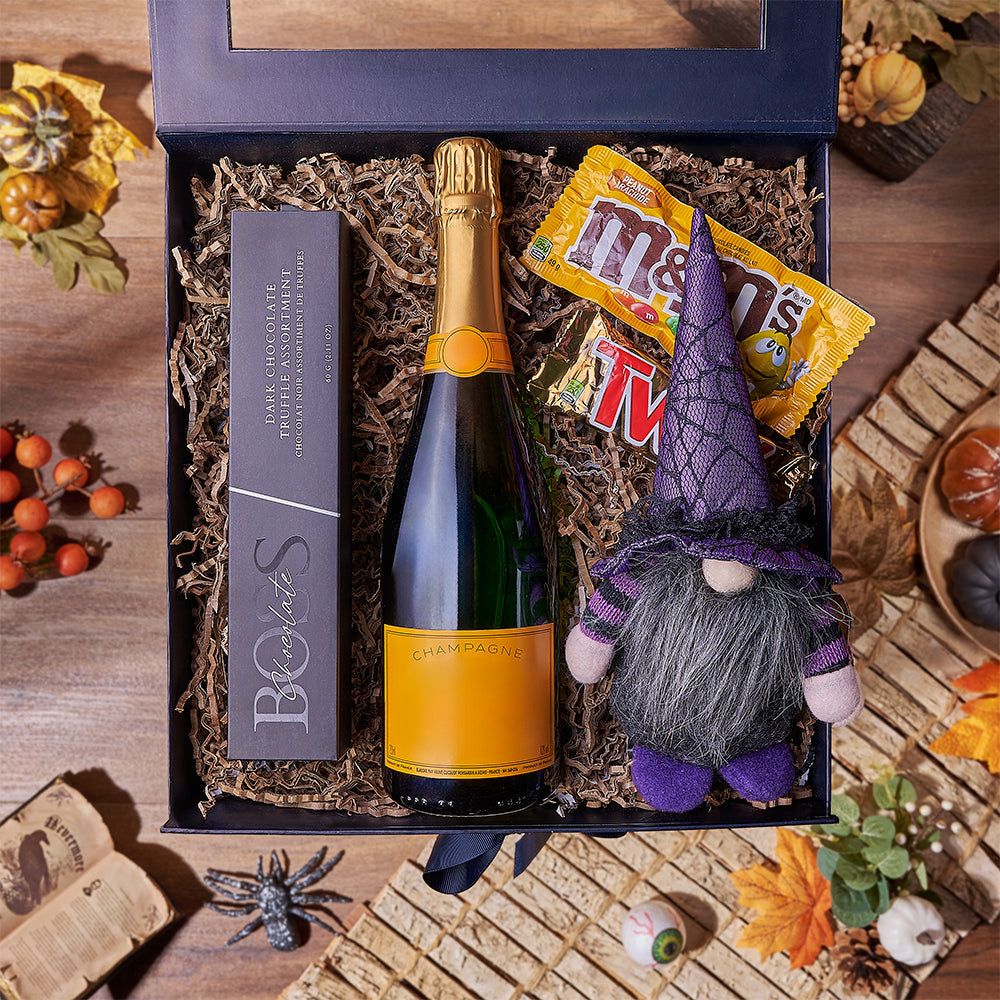 Frightening Champagne Gift Box, champagne gift, champagne, sparkling wine gift, sparkling wine, halloween gift, halloween, New York delivery