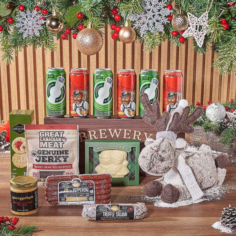The Christmas Cabin Beer Gift Box, christmas gift, christmas, craft beer gift, craft beer, beer gift, beer, New York delivery