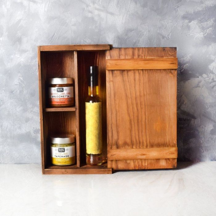 Oven Roasted Tomato and Basil Gift – how the gift is presented