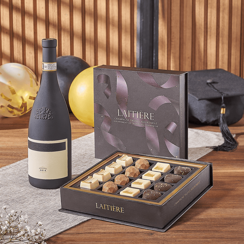 Moment to Remember Graduation Wine Gift, graduation gift, graduation, wine gift, wine, chocolate gift, chocolate, New York City delivery