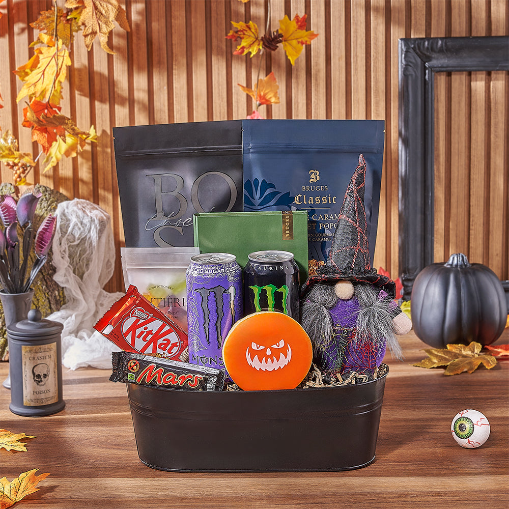 Halloween Crunch & Recharge Gift Set, halloween gift, halloween, energy drink gift, energy drink, candy gift, candy, New York delivery
