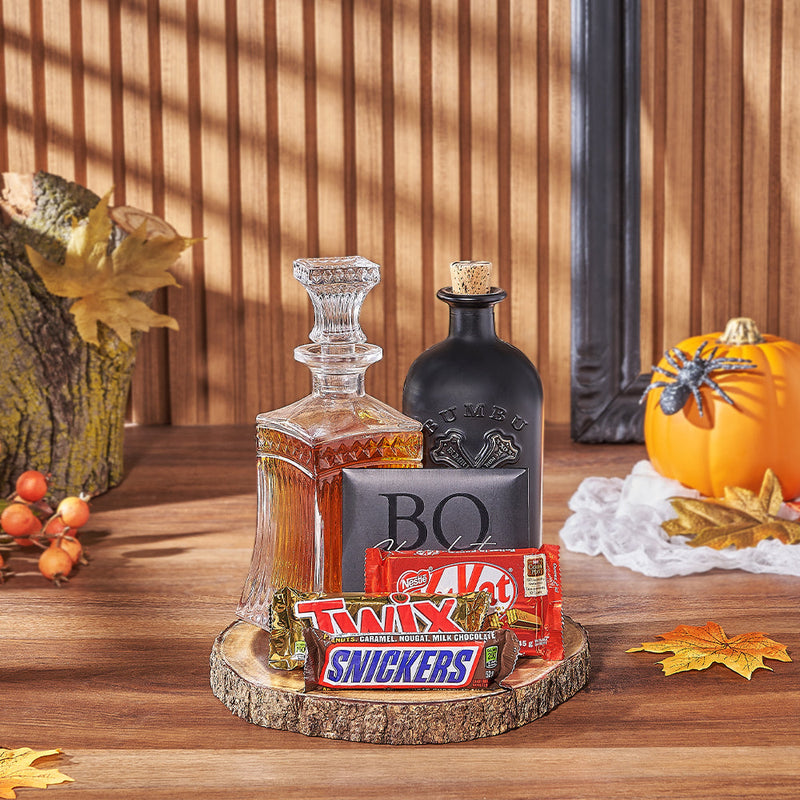 Halloween Spirits & Sweet Treats Gift Board, liquor gift, liquor, halloween gift, halloween, chocolate gift, chocolate, New York delivery