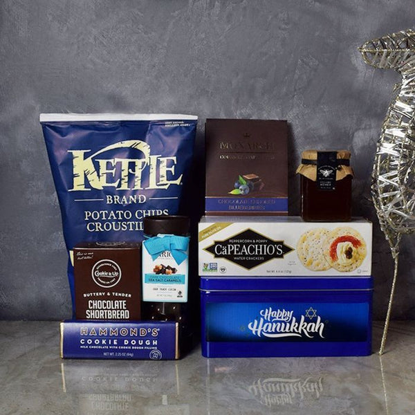 Hanukkah Kosher Treats Basket from New York City Baskets New York