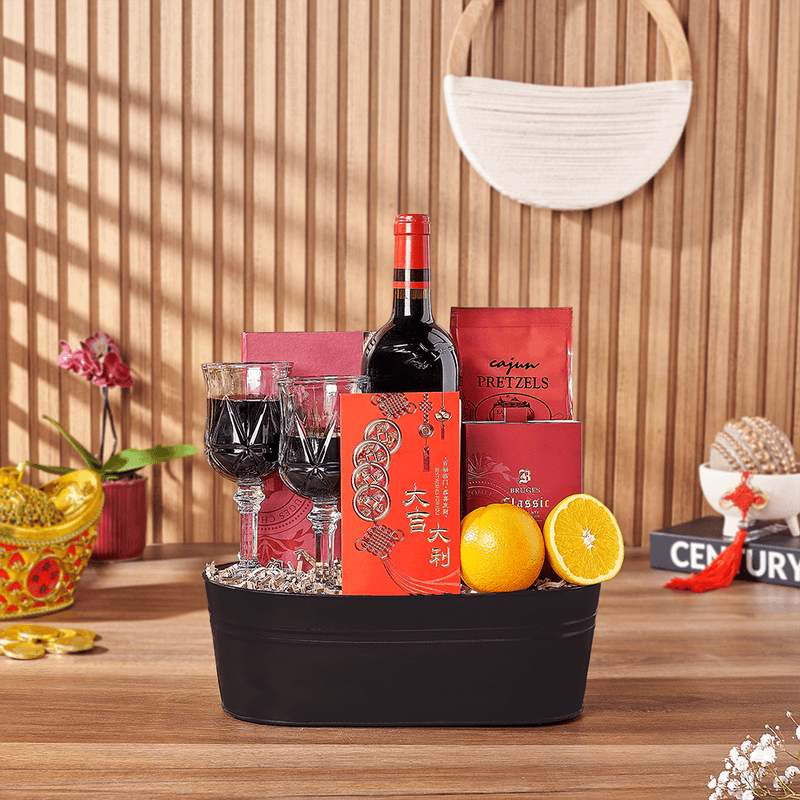 Lucky Wishes Wine Gift Set, wine gift, wine, chinese new year gift, chinese new year, lunar new year gift, lunar new year, New York City delivery