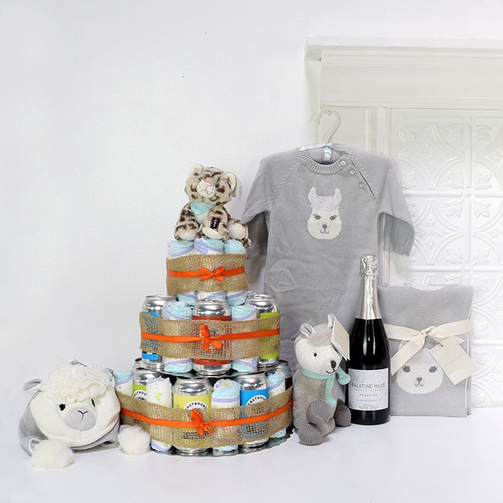 “Huggies & Chuggies” Celebration Gift Set from New York City Baskets - New York City Delivery