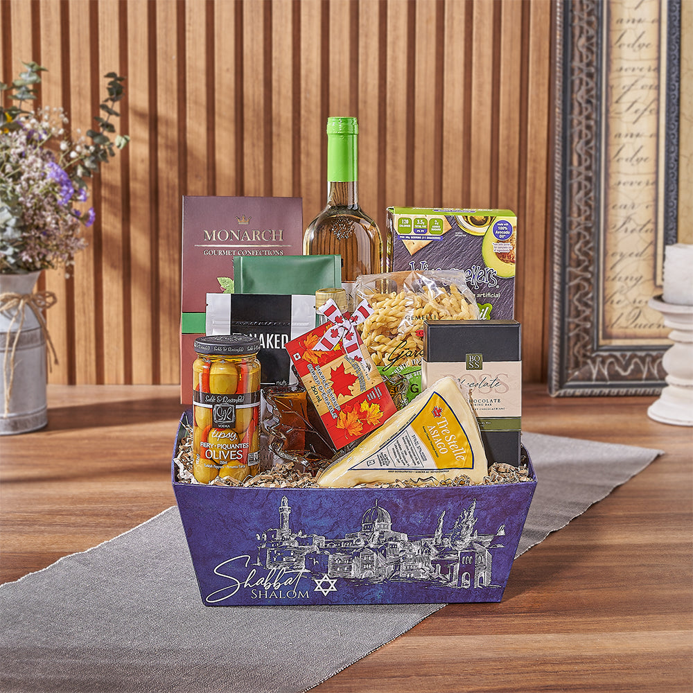 Kosher Wine &amp; Cheese Crate from New York City Baskets - Wine Gift Basket - New York City Delivery
