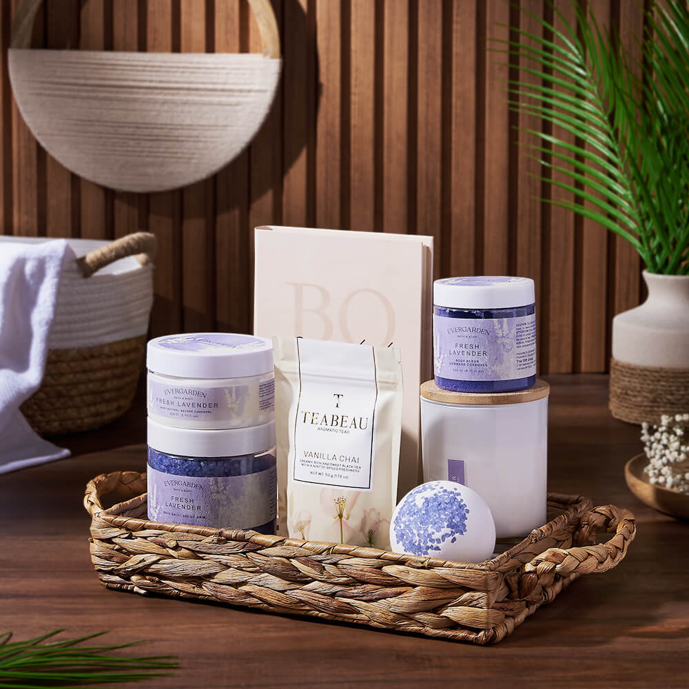 A Little Time for You Spa Gift, spa gift, spa, bath &amp; body gift, bath &amp; body, tea gift, tea, New York City delivery