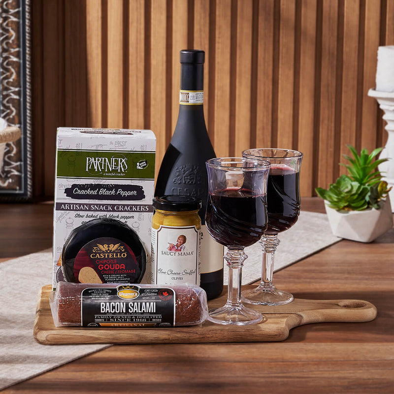 Italian Evening Wine Gift Set  from New York City Baskets - Wine Gift Set -New York City Delivery