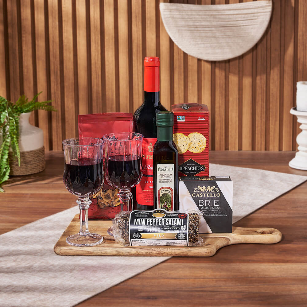 Love for Wine &amp; Cheese Board from New York City Baskets - Wine Gift Basket - New York City Delivery