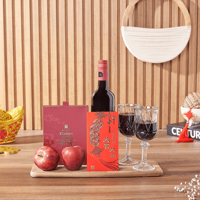 Lunar New Year Lucky Toast Wine Gift, wine gift, wine, chinese new year gift, chinese new year, lunar new year gift, lunar new year, New York City delivery