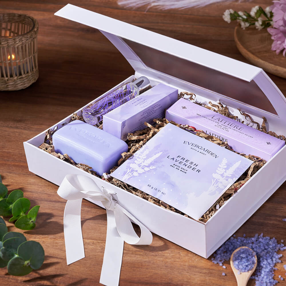 Luxe Lavender Spa Gift Set from New York City Baskets - Spa Gift Basket - New York City Delivery