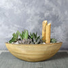 Moss Park Succulent Boat Garden from New York City Baskets - New York City Delivery