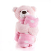 Pink Hugging Blanket Bear from New York City Baskets - New York City Delivery