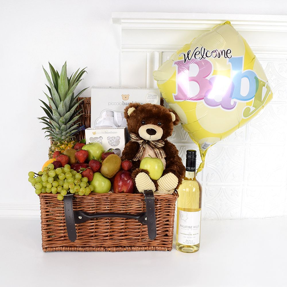 Ray of Sunshine Welcome Wine Basket from New York City Baskets - New York City Delivery