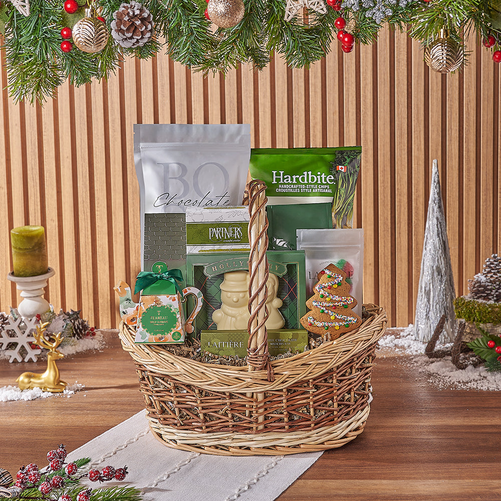 Christmas Pantry Favorites Gift Basket, Christmas, chocolate gift, chocolate, cookie gift, cookie, New York City delivery