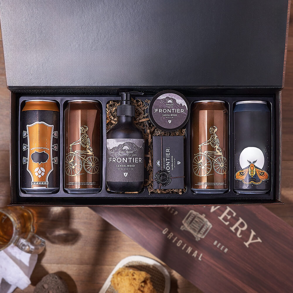 A Pampered Gentleman’s Craft Beer Crate, beer gift, beer, spa gift, spa, New York City delivery
