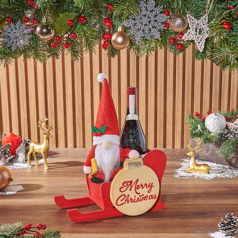 Down the Sleigh Wine Gift Set, wine gift, wine, cookie gift, cookie, Christmas gift, Christmas, New York City  delivery